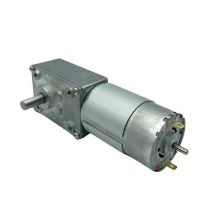 Silnik biegów DC z wysokim momentem obrotowym 12V 555 Worm Gear Motor 24V Niska prędkość
